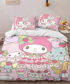 Alternative view of Housse De Couette My Melody & Hello Kitty Party 03 Parure de lit Ensemble De Literie