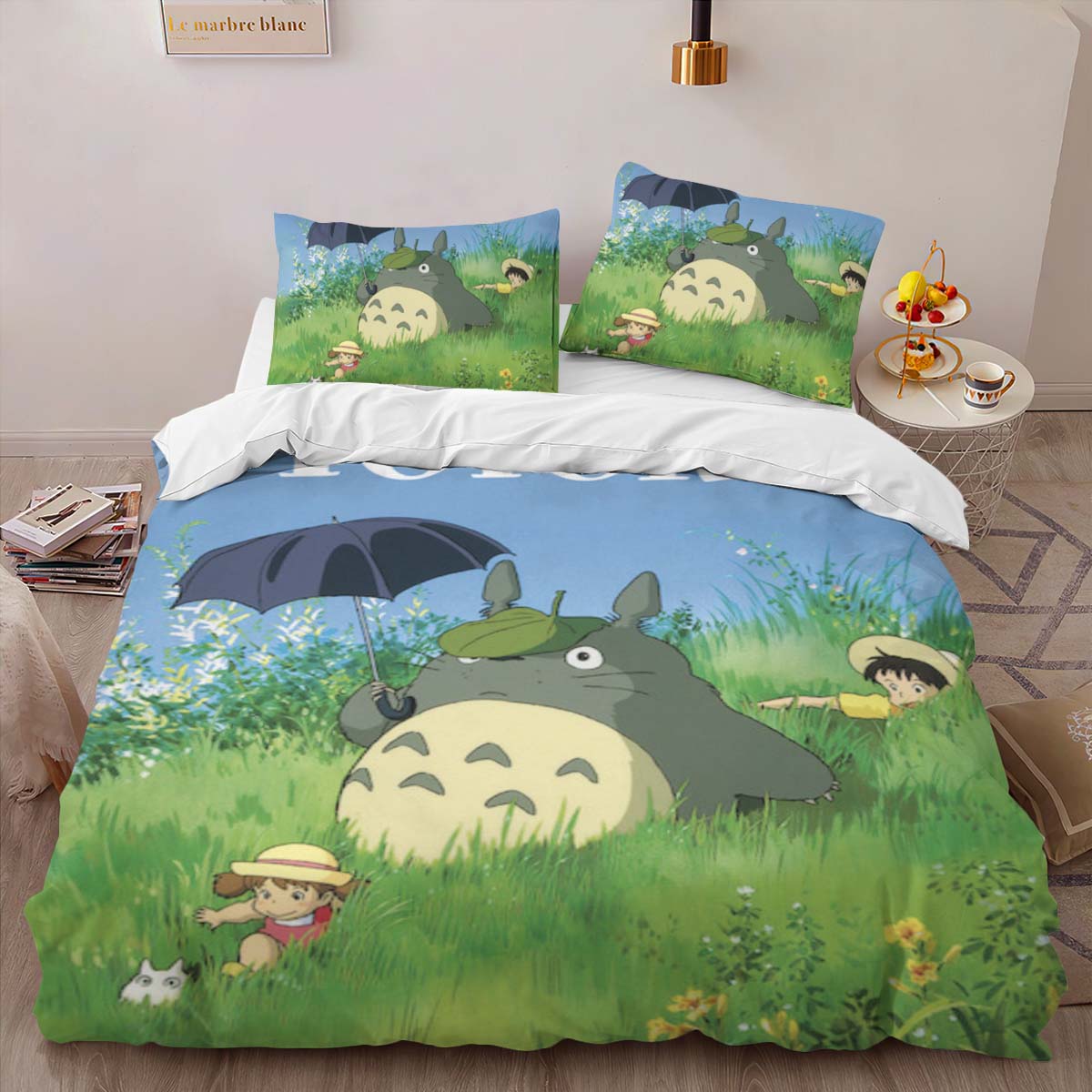 Housse De Couette Mon Voisin Totoro 10 Parure de lit Ensemble De Literie – Image 2