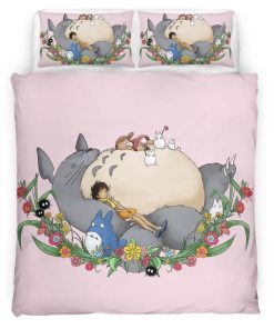 Housse De Couette Mon Voisin Totoro – Tous les Personnages 22 Parure de lit Ensemble De Literie