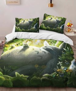 Alternative view of Housse De Couette Mon Voisin Totoro – Tous les Personnages 28 Parure de lit Ensemble De Literie