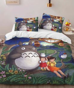 Alternative view of Housse De Couette Mon Voisin Totoro – Tous les Personnages 37 Parure de lit Ensemble De Literie