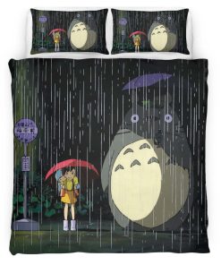 Housse De Couette Mon Voisin Totoro – Tous les Personnages 5 Parure de lit Ensemble De Literie