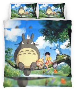 Housse De Couette Mon Voisin Totoro – Tous les Personnages 7 Parure de lit Ensemble De Literie