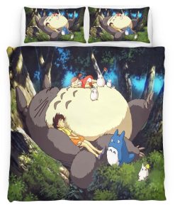 Housse De Couette Mon Voisin Totoro – Tous les Personnages 9 Parure de lit Ensemble De Literie