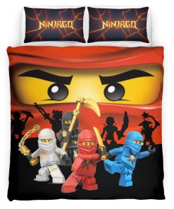 Housse De Couette Ninjago – Tous les Personnages 1001 Parure de lit Ensemble De Literie
