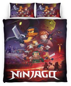 Housse De Couette Ninjago – Tous les Personnages 1002 Parure de lit Ensemble De Literie