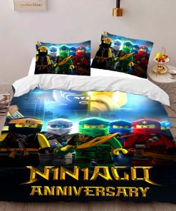 Alternative view of Housse De Couette Ninjago – Tous les Personnages 1003 Parure de lit Ensemble De Literie