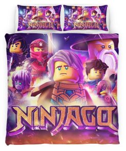 Housse De Couette Ninjago – Tous les Personnages 1005 Parure de lit Ensemble De Literie