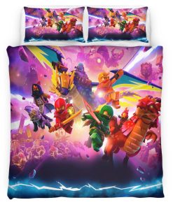 Housse De Couette Ninjago – Tous les Personnages 1010 Parure de lit Ensemble De Literie