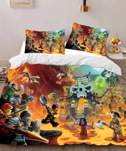 Alternative view of Housse De Couette Ninjago – Tous les Personnages 1011 Parure de lit Ensemble De Literie