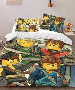 Alternative view of Housse De Couette Ninjago – Tous les Personnages 1015 Parure de lit Ensemble De Literie