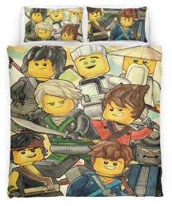 Housse De Couette Ninjago – Tous les Personnages 1015 Parure de lit Ensemble De Literie