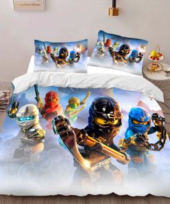Alternative view of Housse De Couette Ninjago – Combat Tous les Personnages 1008 Parure de lit Ensemble De Literie