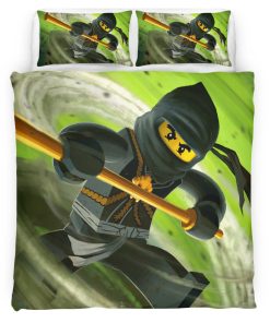 Housse De Couette Ninjago – Combat Tous les Personnages 1009 Parure de lit Ensemble De Literie