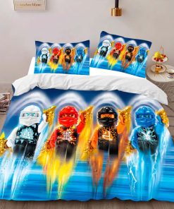 Alternative view of Housse De Couette Ninjago – Combat Tous les Personnages 1011 Parure de lit Ensemble De Literie