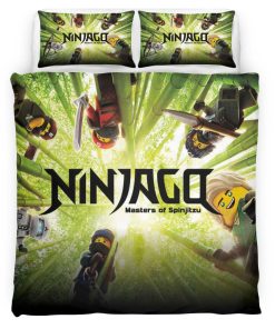 Housse De Couette Ninjago – Combat Tous les Personnages 1012 Parure de lit Ensemble De Literie