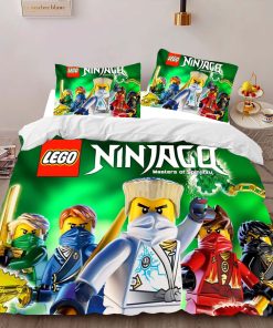 Alternative view of Housse De Couette Ninjago – Combat Tous les Personnages 1013 Parure de lit Ensemble De Literie