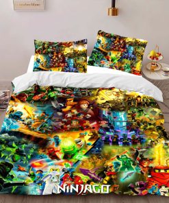 Alternative view of Housse De Couette Ninjago – Combat Tous les Personnages 1016 Parure de lit Ensemble De Literie