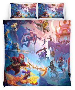 Housse De Couette Ninjago – Combat Tous les Personnages 1018 Parure de lit Ensemble De Literie