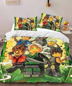 Alternative view of Housse De Couette Ninjago – Combat Tous les Personnages 1019 Parure de lit Ensemble De Literie