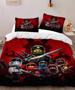 Alternative view of Housse De Couette Ninjago – Lloyd, Kai, Jay, Nya, Cole, Zane Parure de lit Ensemble De Literie