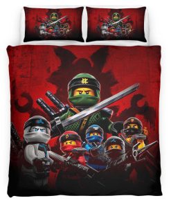 Housse De Couette Ninjago – Lloyd, Kai, Jay, Nya, Cole, Zane Parure de lit Ensemble De Literie