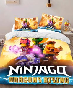 Alternative view of Housse De Couette Ninjago – Dragons Rising Tous les Personnages 102 Parure de lit Ensemble De Literie