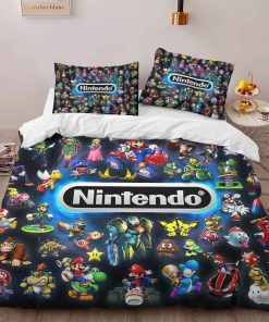 Alternative view of Housse De Couette Nintendo Personnages en jeu Parure de lit Ensemble De Literie