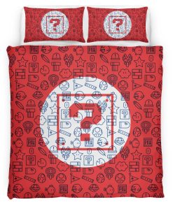 Housse De Couette Super Mario Jeu – Nintendo Parure de lit Ensemble De Literie