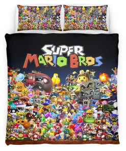 Housse De Couette Super Mario Bros Anniversaire – Nintendo Parure de lit Ensemble De Literie