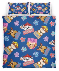 Housse De Couette Pat’ Patrouille Tous les personnages 35 Parure de lit Ensemble De Literie