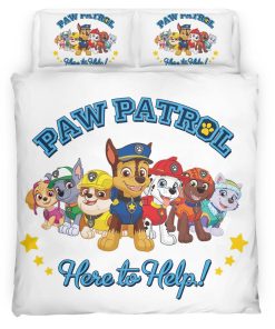 Housse De Couette Pat’ Patrouille Tous les personnages 5 Parure de lit Ensemble De Literie