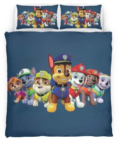 Housse De Couette Pat’ Patrouille Tous les personnages 6 Parure de lit Ensemble De Literie