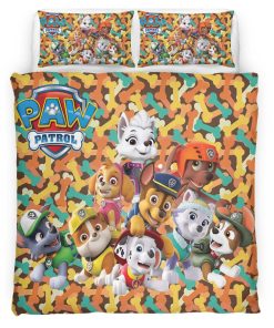 Housse De Couette Pat’ Patrouille Tous les personnages 8 Parure de lit Ensemble De Literie