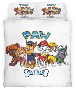 Housse De Couette Pat’ Patrouille Tous les personnages 9 Parure de lit Ensemble De Literie