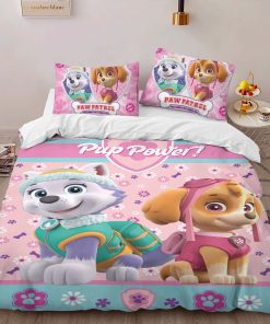 Alternative view of Housse De Couette Pat’ Patrouille Everest et Skye Parure de lit Ensemble De Literie