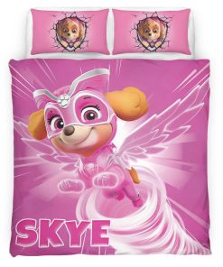 Housse De Couette Pat’ Patrouille Skye Parure de lit Ensemble De Literie