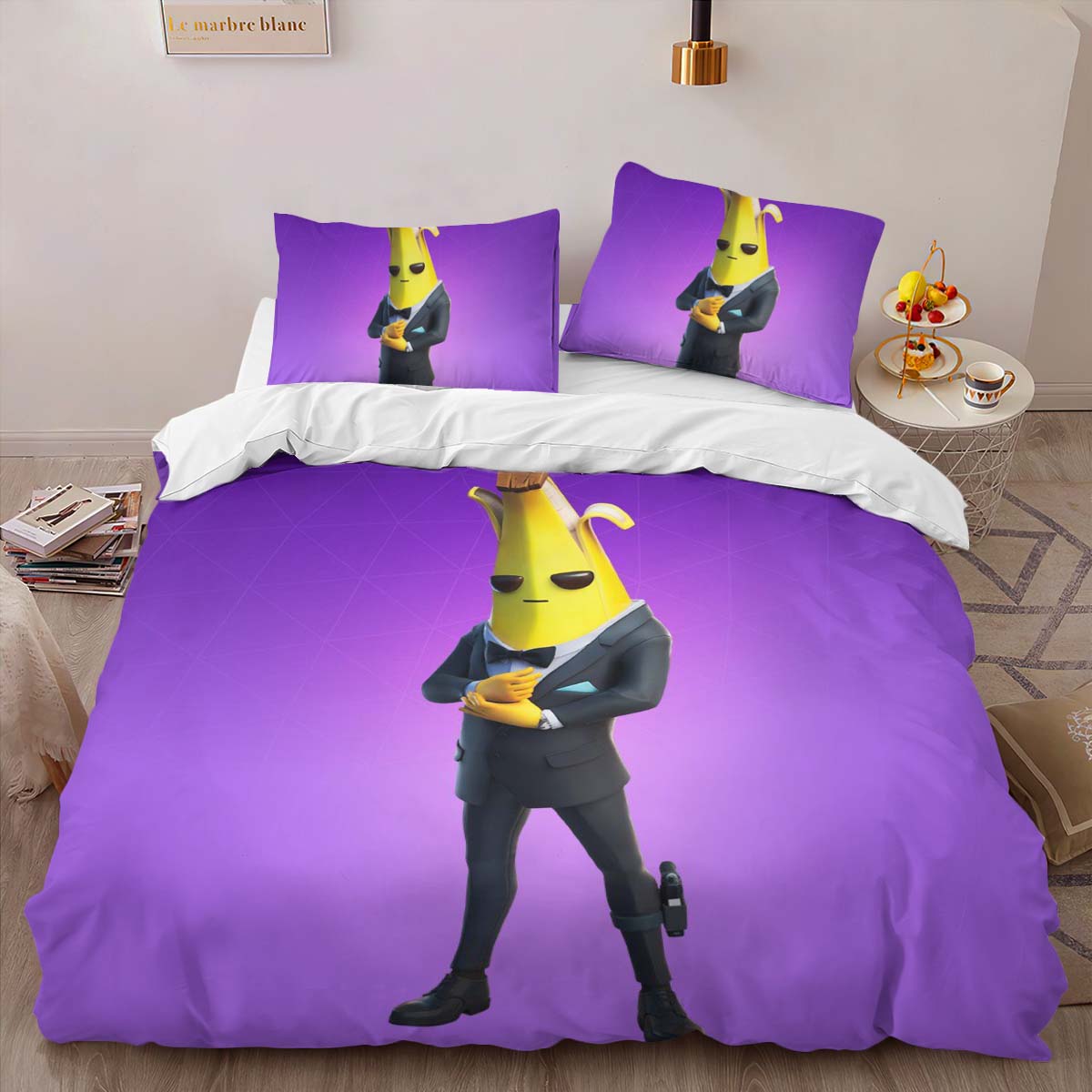 Housse De Couette Peely Skin Fortnite Parure de lit Ensemble De Literie – Image 2