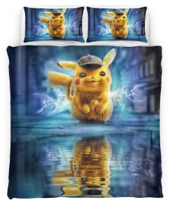 Housse De Couette Détective Pikachu 1 Parure de lit Ensemble De Literie