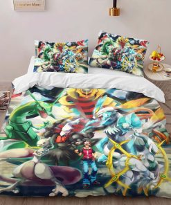 Alternative view of Housse De Couette Détective Pikachu – Tous les Personnages 2 Parure de lit Ensemble De Literie