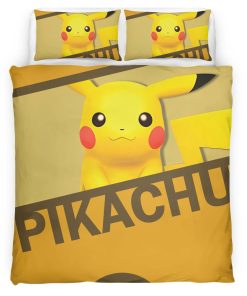 Housse De Couette Pikachu Pokémon Parure de lit Ensemble De Literie