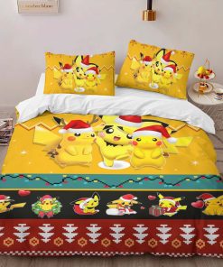 Alternative view of Housse De Couette Pikachu Pokémon Joyeux Noël Parure de lit Ensemble De Literie