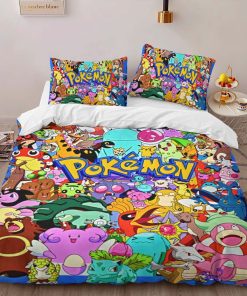 Alternative view of Housse De Couette Pokémon – Tous les Personnages 3 Parure de lit Ensemble De Literie