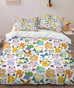 Alternative view of Housse De Couette Pokémon – Tous les Personnages 5 Parure de lit Ensemble De Literie
