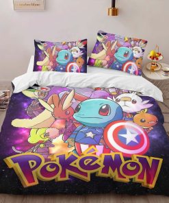 Alternative view of Housse De Couette Pokémon et Personnages Marvel Parure de lit Ensemble De Literie