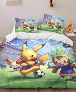 Alternative view of Housse De Couette Pikachu Football Pokémon 2 Parure de lit Ensemble De Literie