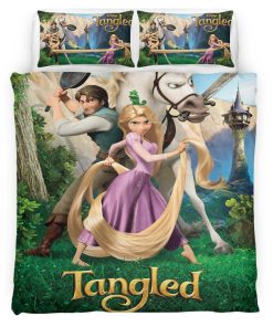 Housse De Couette Raiponce – Tangled Disney 06 Parure de lit Ensemble De Literie
