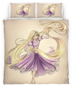 Housse De Couette Raiponce – Tangled Disney 09 Parure de lit Ensemble De Literie