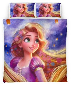 Housse De Couette Raiponce – Tangled Disney 15 Parure de lit Ensemble De Literie