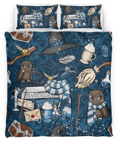 Housse De Couette Chouette de Serdaigle Harry Potter Parure de lit Ensemble De Literie